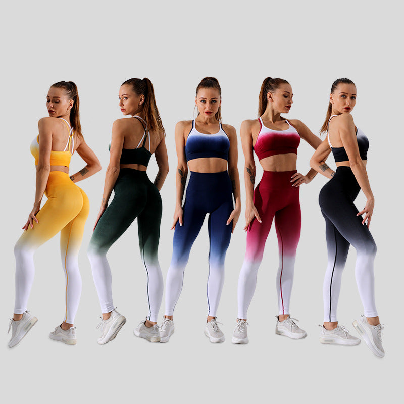 Ensemble Yoga Femme Dégradé noir