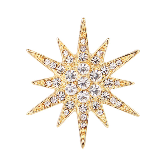 Broche Unisexe accessoire effet diamant