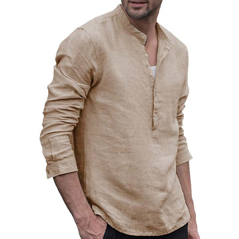 Chemise Homme Manches Longues kaki