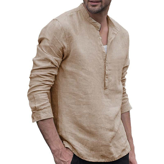 Chemise Homme Manches Longues kaki
