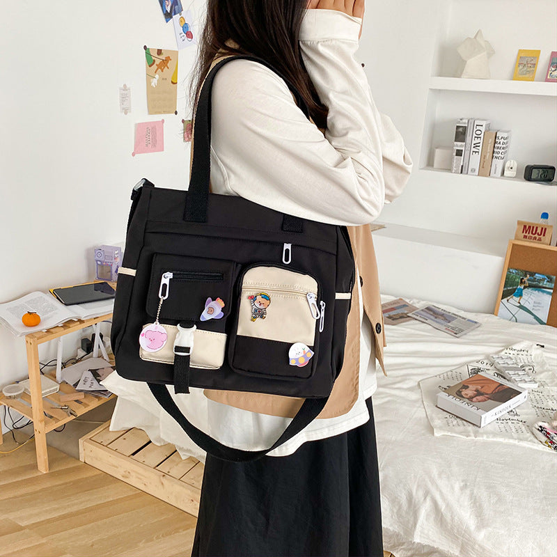 Sac Bandoulière Nylon Femme noir