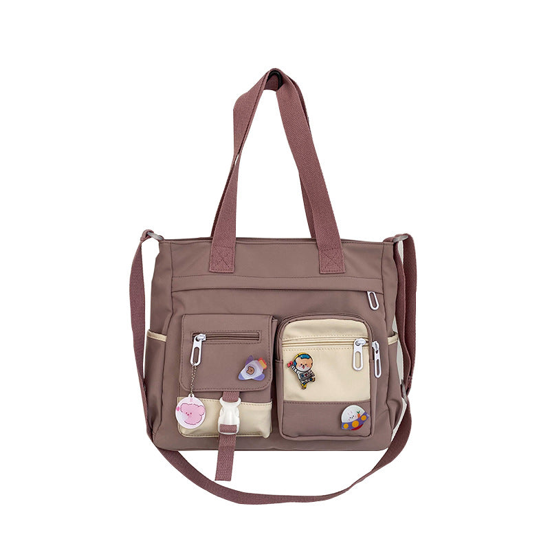 Sac Bandoulière Nylon Femme marron