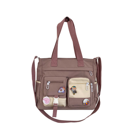 Sac Bandoulière Nylon Femme marron