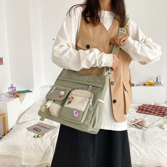 Sac Bandoulière Nylon Femme vert