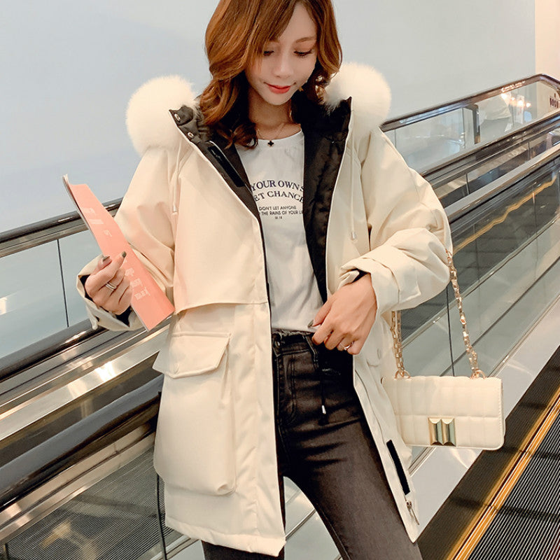 Doudoune Femme blanche style hivernal