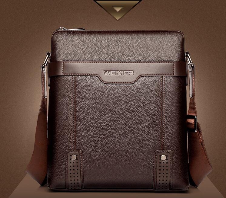 Sacoche Homme noire en cuir PU