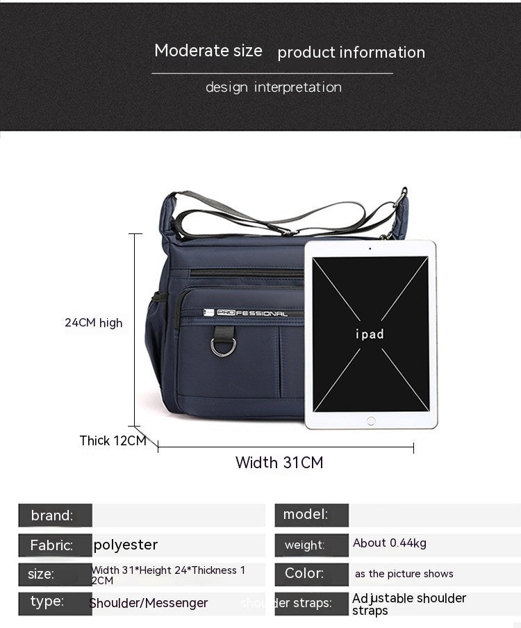 Sac Bandoulière Homme multi-poches