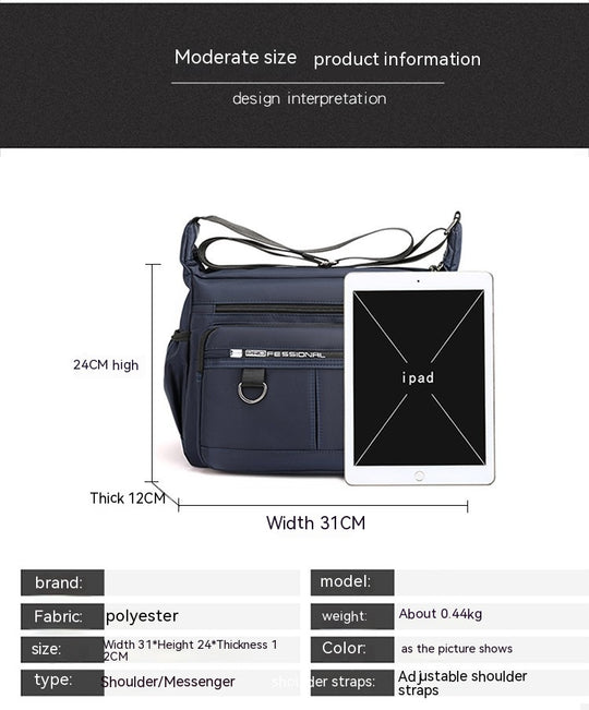 Sac Bandoulière Homme multi-poches