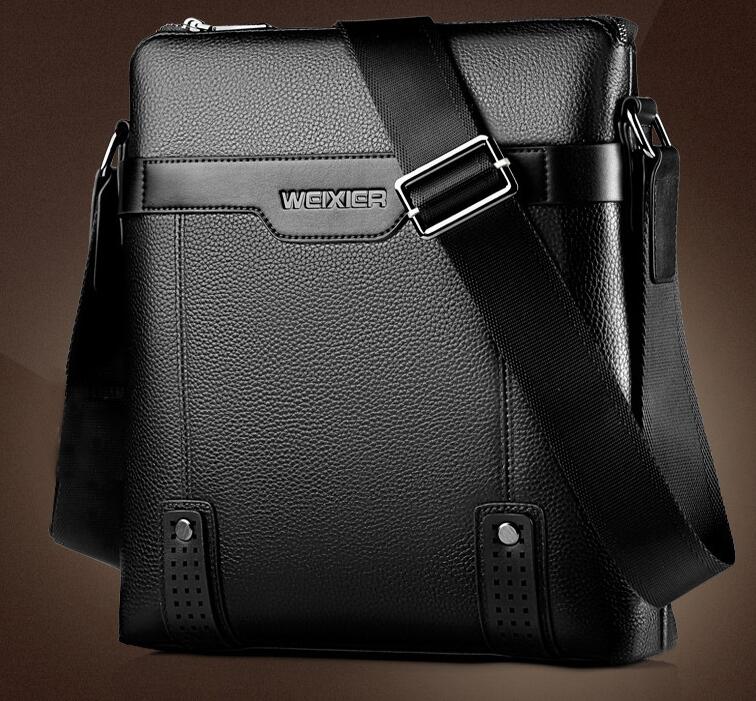 Sacoche Homme noire en cuir PU