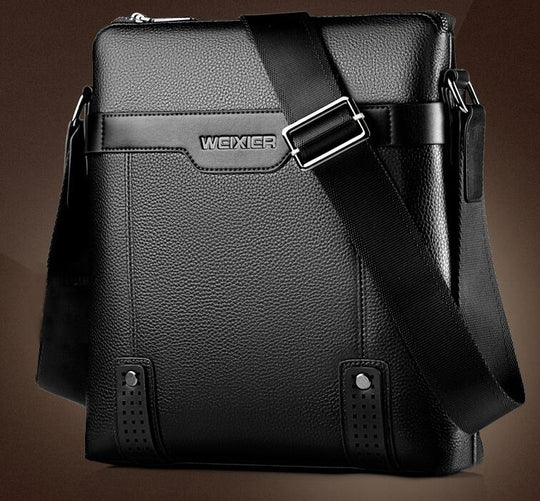 Sacoche Homme noire en cuir PU