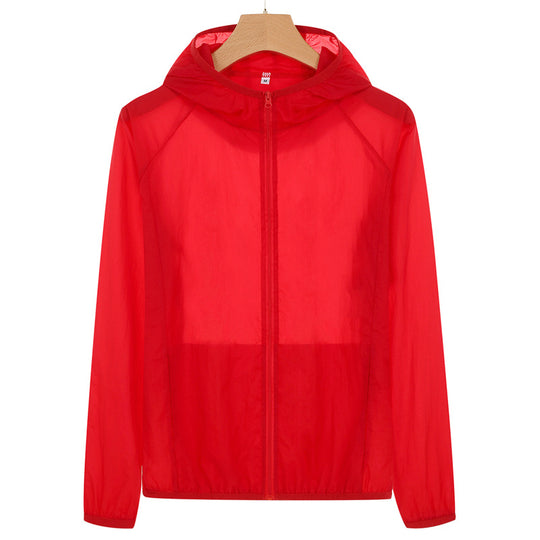 Veste Protection Solaire rouge