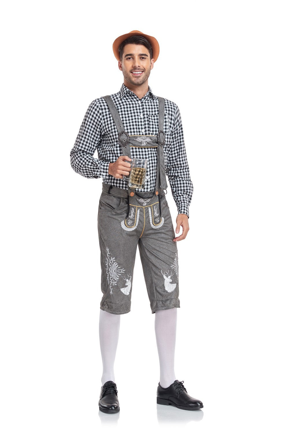Chemise Homme Carreaux bleu marin