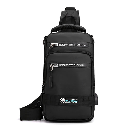 Sac Multifonction Homme porté en sac à dos Noir