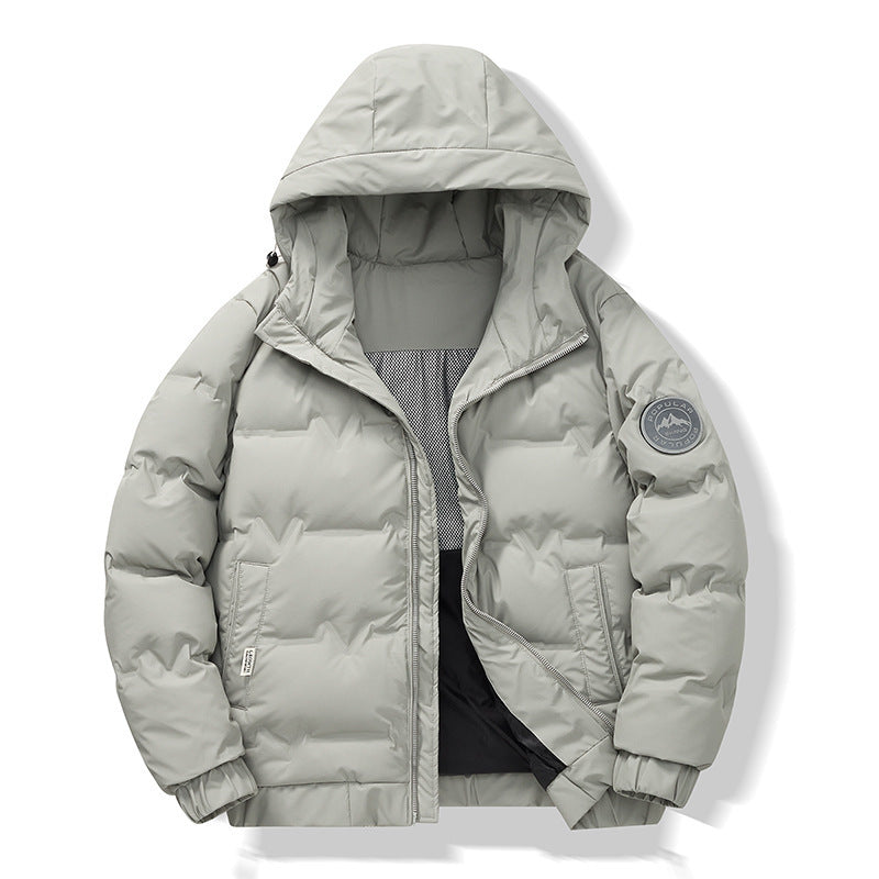 Manteau Homme Hiver gris style moderne