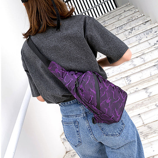 Sac Bandoulière Camouflage Homme violet