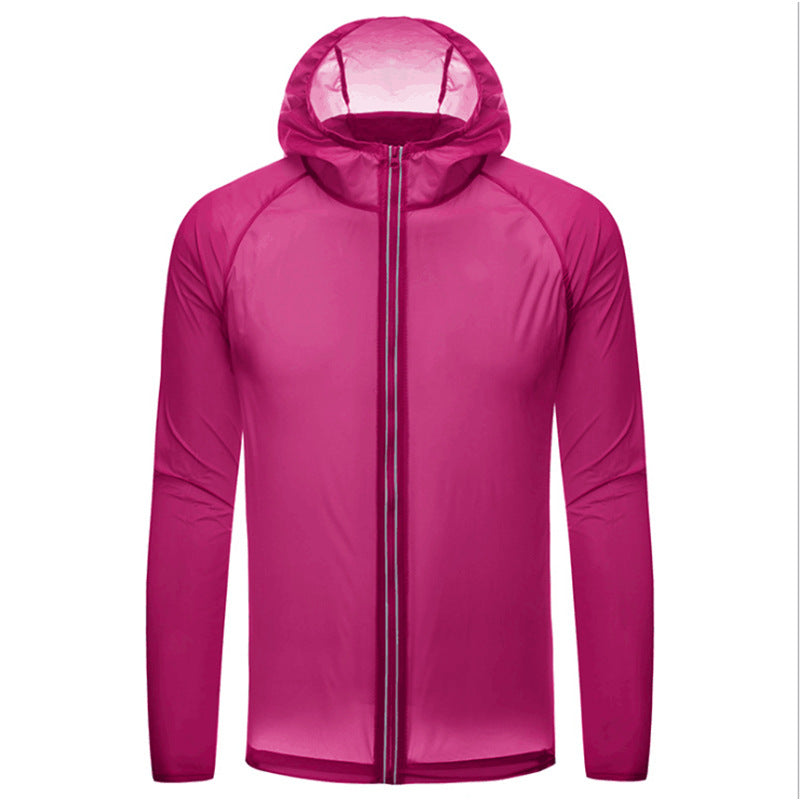 Veste Anti-UV Homme Femme rose foncé