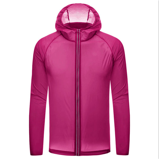 Veste Anti-UV Homme Femme rose foncé