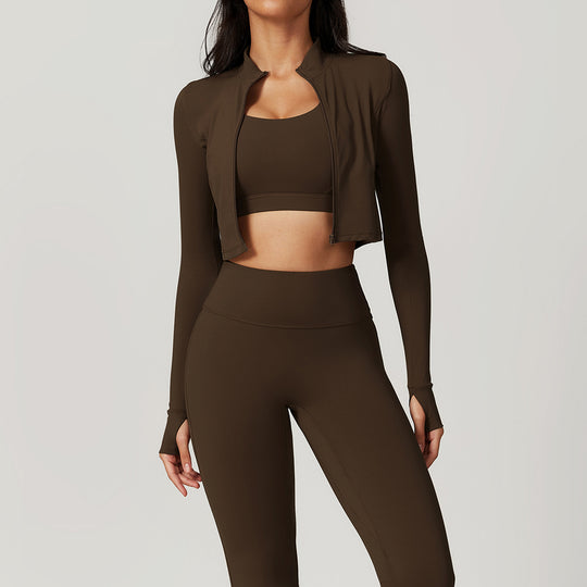 Ensemble Sport Femme 3 Pièces marron