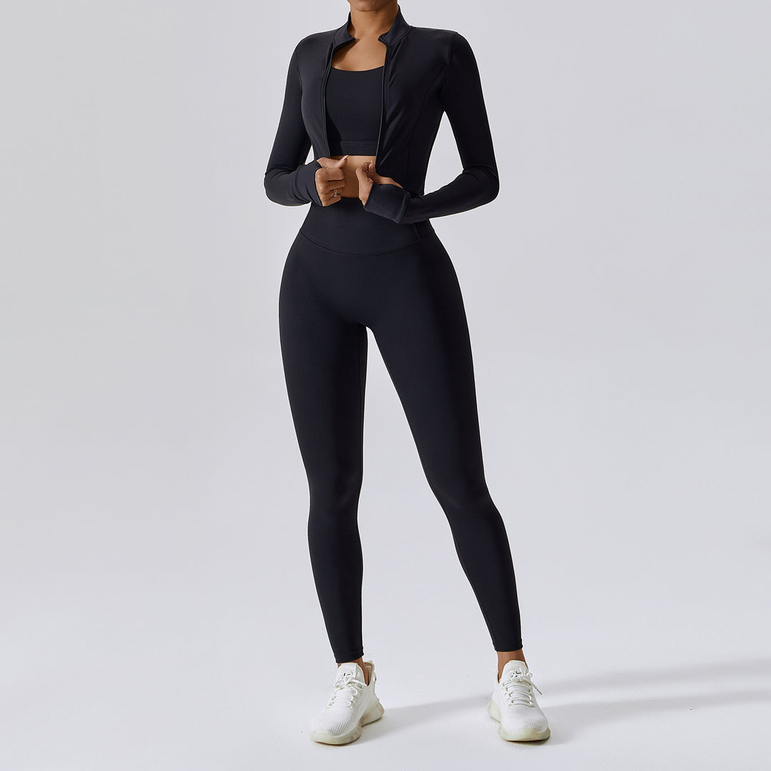 Ensemble Sport Femme 3 Pièces noir