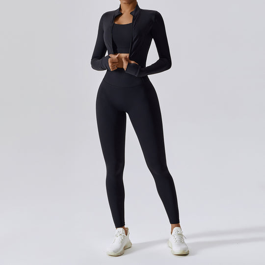 Ensemble Sport Femme 3 Pièces noir