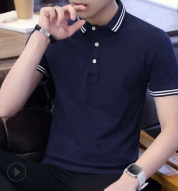 Polo Homme Coton bleu marine