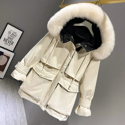 Doudoune Femme blanche style hivernal
