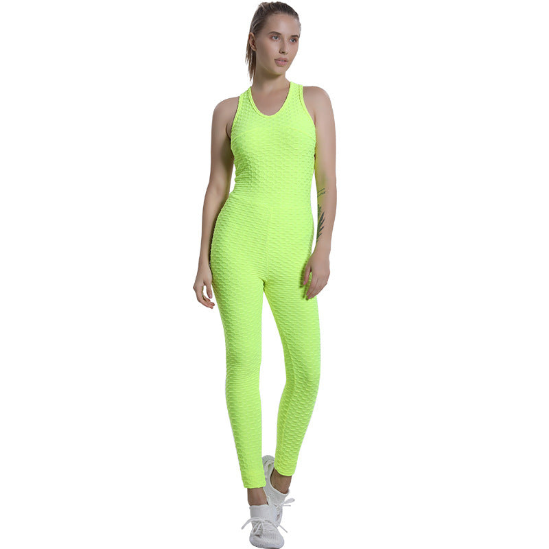 Ensemble Sport Femme Dos Nu – Modèle jaune
