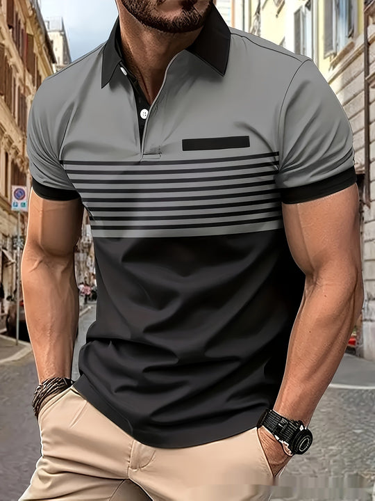 Chemise Homme Rayée gris clair