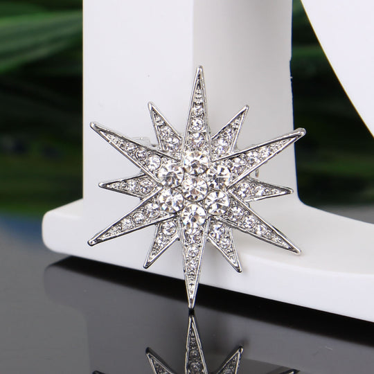 Broche Unisexe finition effet diamant