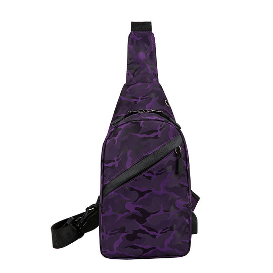 Sac Bandoulière Camouflage Homme violet