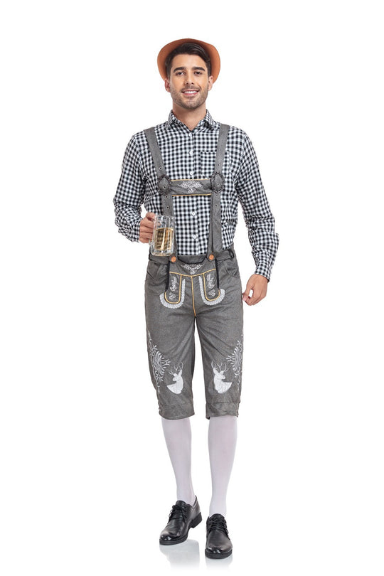 Chemise Homme Carreaux bleu marin