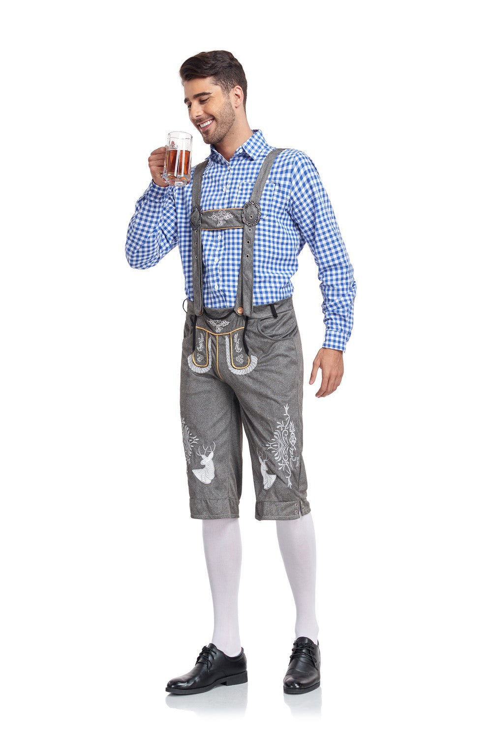 Chemise Homme Carreaux bleu clair