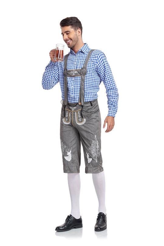 Chemise Homme Carreaux bleu clair