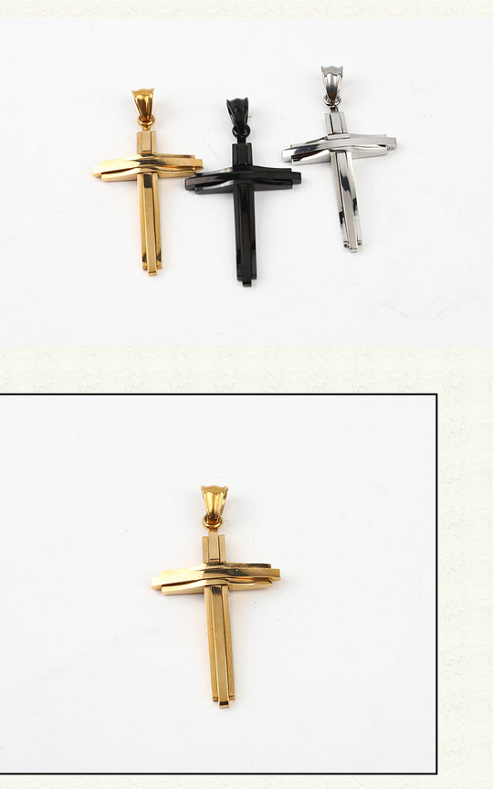 Pendentif Acier Titane style moderne
