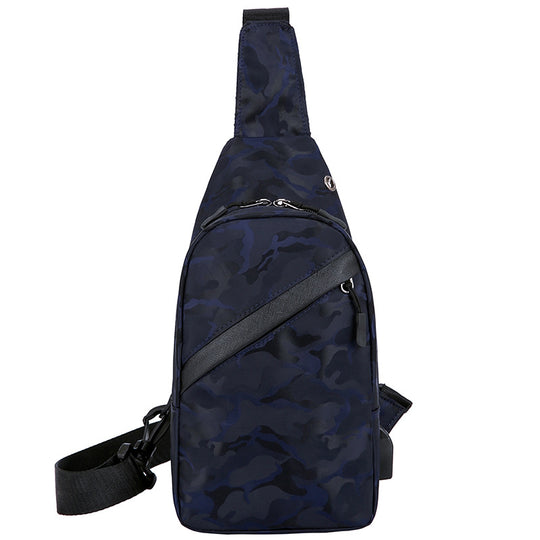 Sac Bandoulière Camouflage Homme bleu