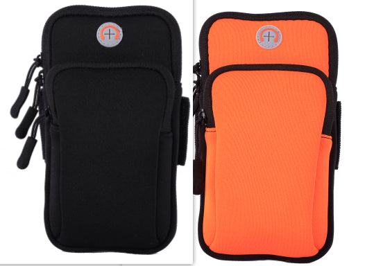 Brassard Sport Smartphone noir et orange