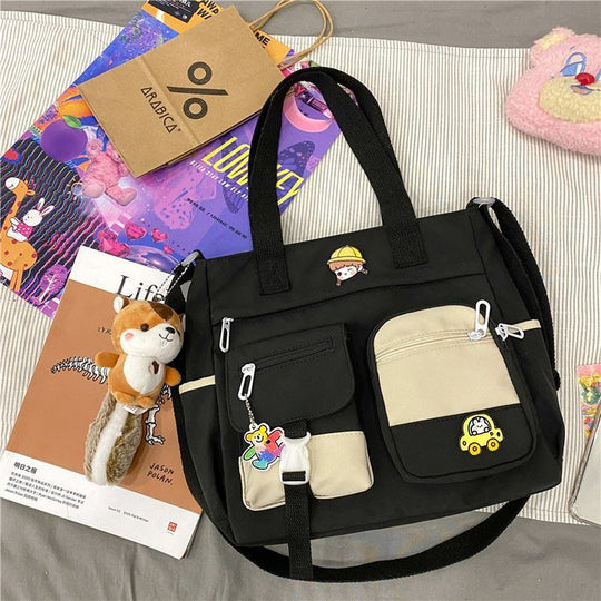 Sac Bandoulière Nylon Femme noir