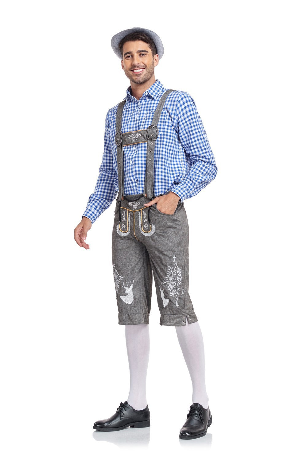 Chemise Homme Carreaux bleu clair