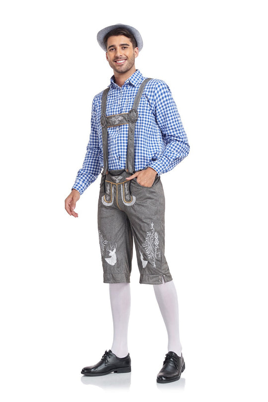 Chemise Homme Carreaux bleu clair