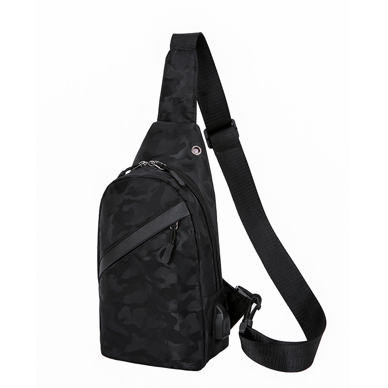 Sac Bandoulière Camouflage Homme noir