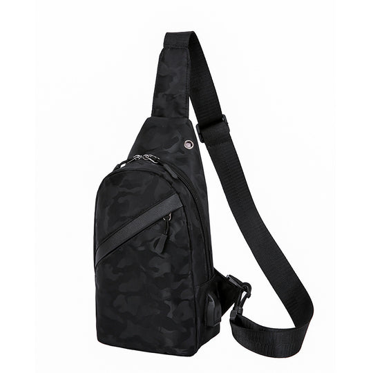 Sac Bandoulière Camouflage Homme noir
