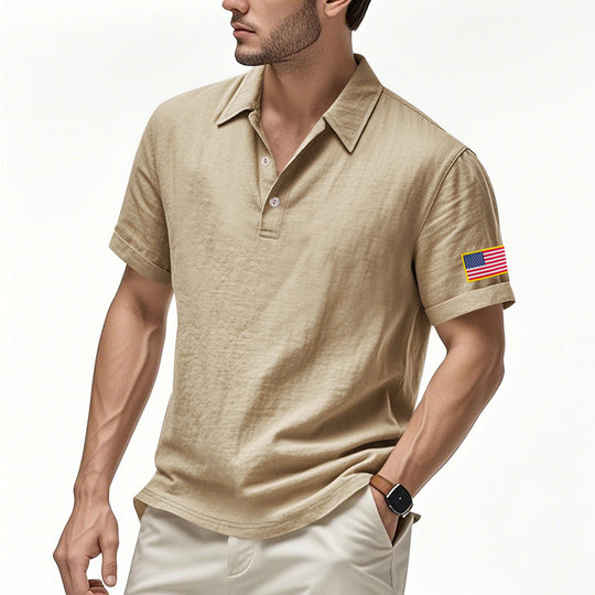Chemise Homme Lin kaki