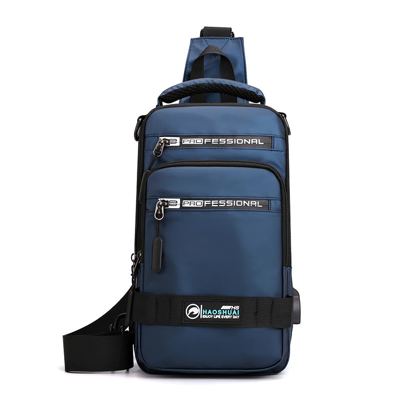 Sac Multifonction Homme porté en sac à dos gris