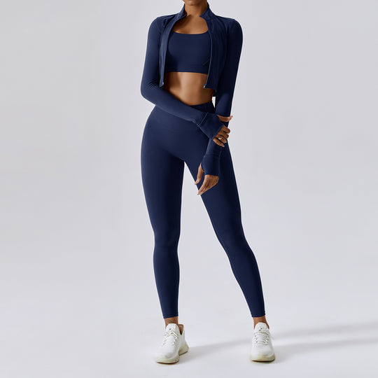 Ensemble Sport Femme 3 Pièces bleu marin