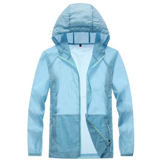 Veste Protection Solaire bleu clair