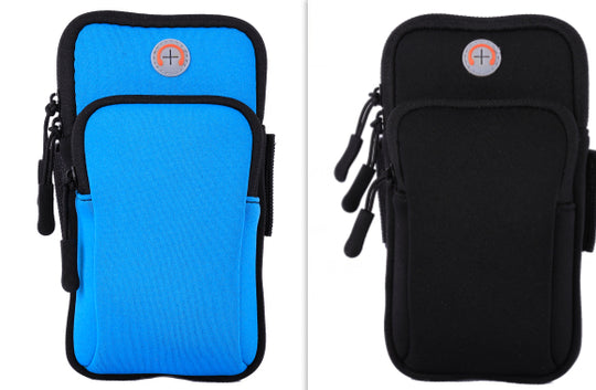 Brassard Sport Smartphone bleu et noir
