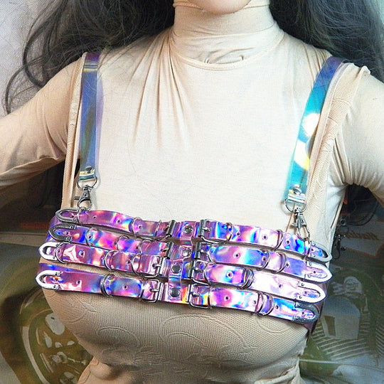 Harnais Femme accessoire de mode holographique